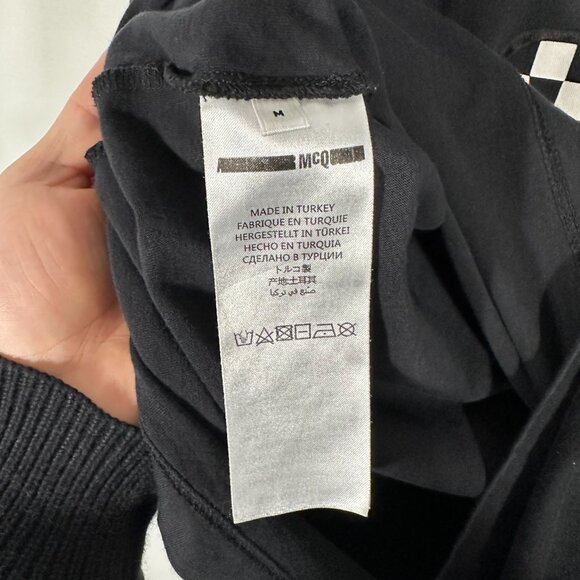 McQ by Alexander McQueen Racer Graphic Tee Size Medium - Picture 4 of 7